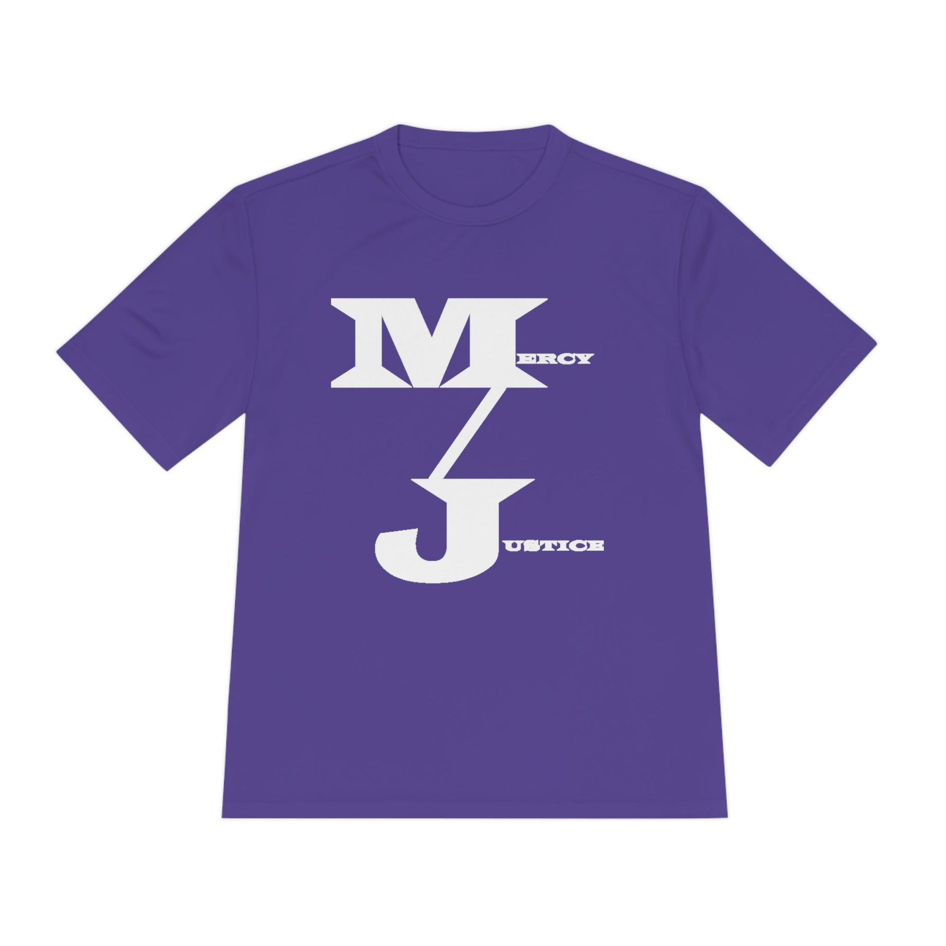 M/J GRAPHIC White Lettering Unisex Moisture Wicking Tee - criminaljusticereformationalliancestore.com