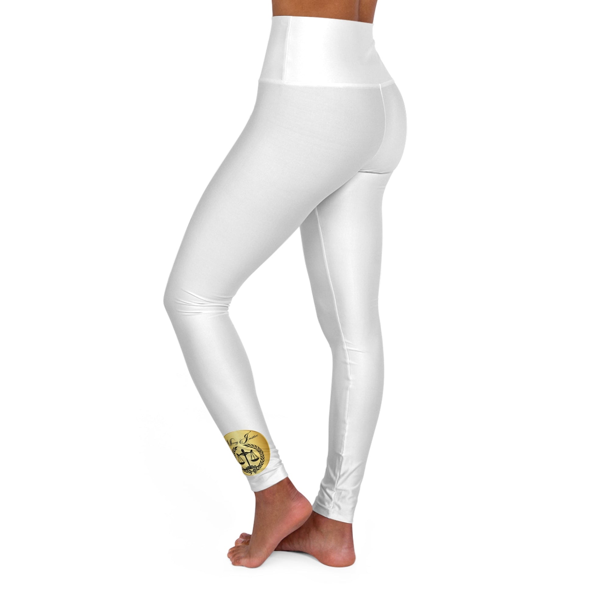Yoga Leggings - Mercy and Justice Design - criminaljusticereformationalliancestore.com