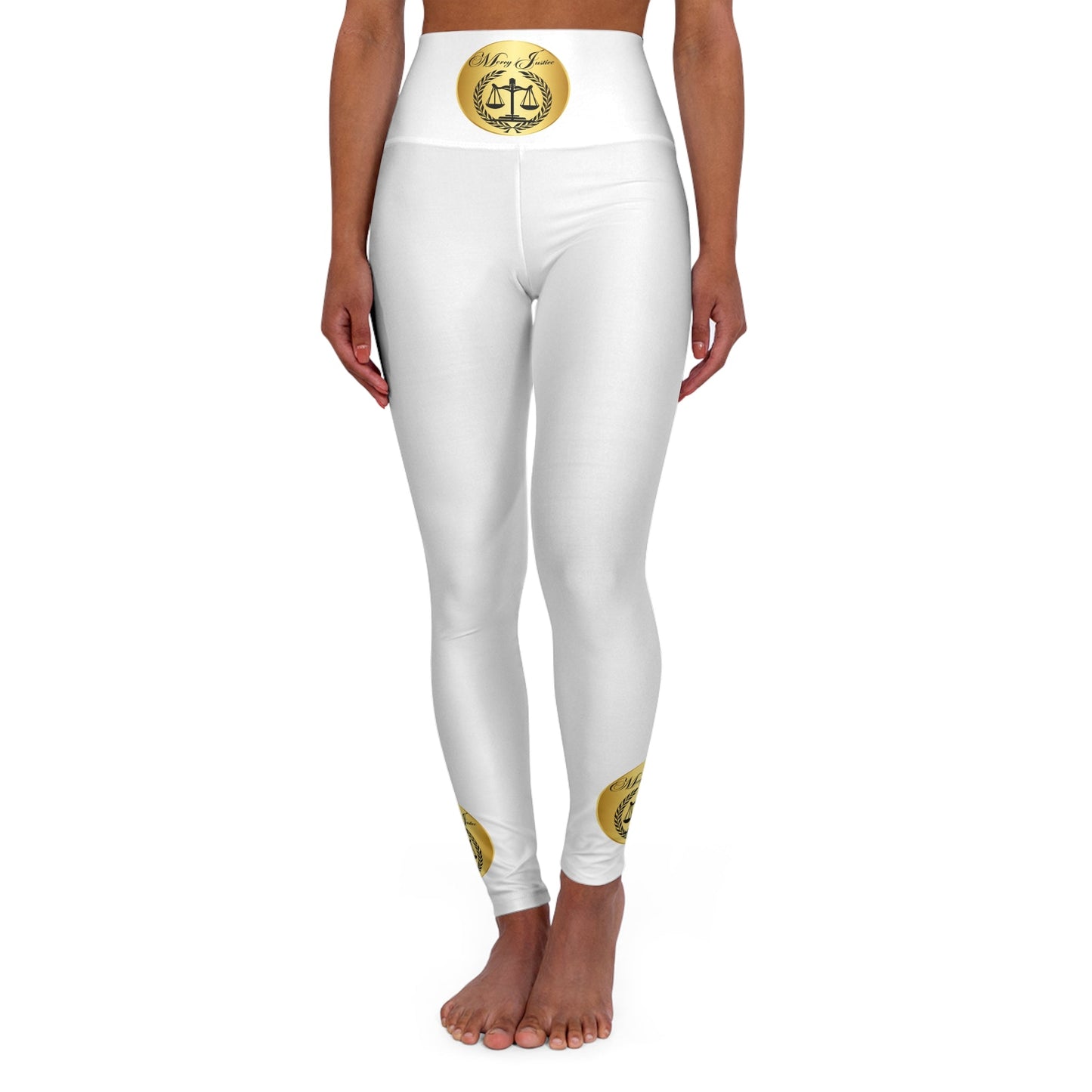 Yoga Leggings - Mercy and Justice Design - criminaljusticereformationalliancestore.com